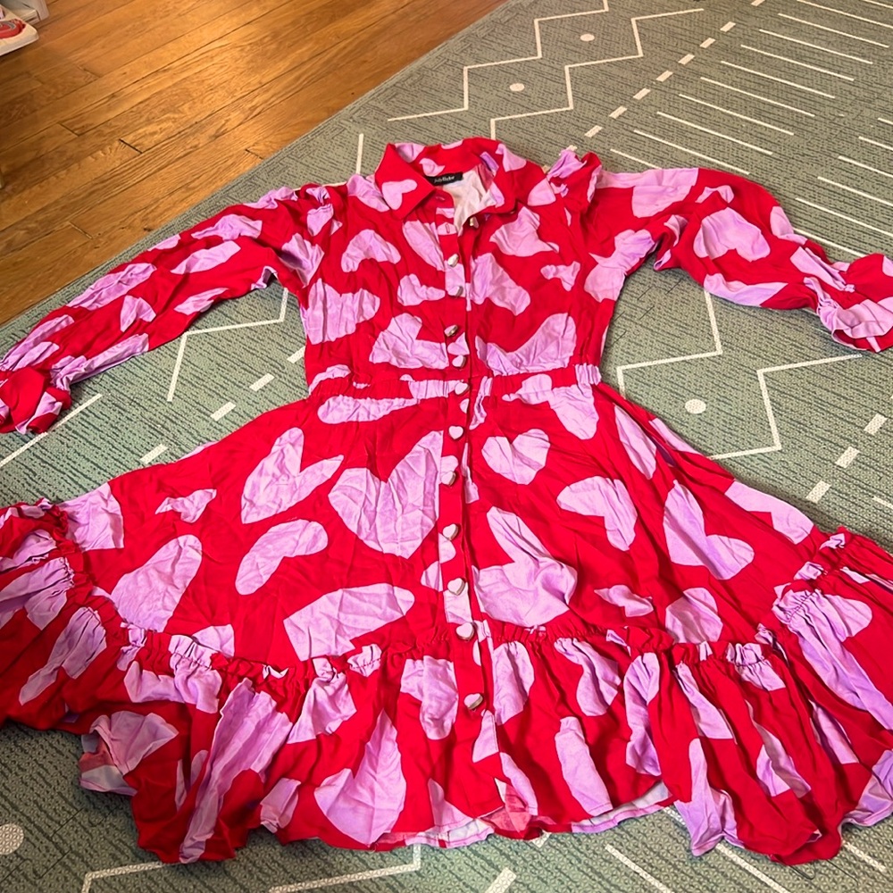 Julyliebe Slow Fashion Heart Pattern Dress